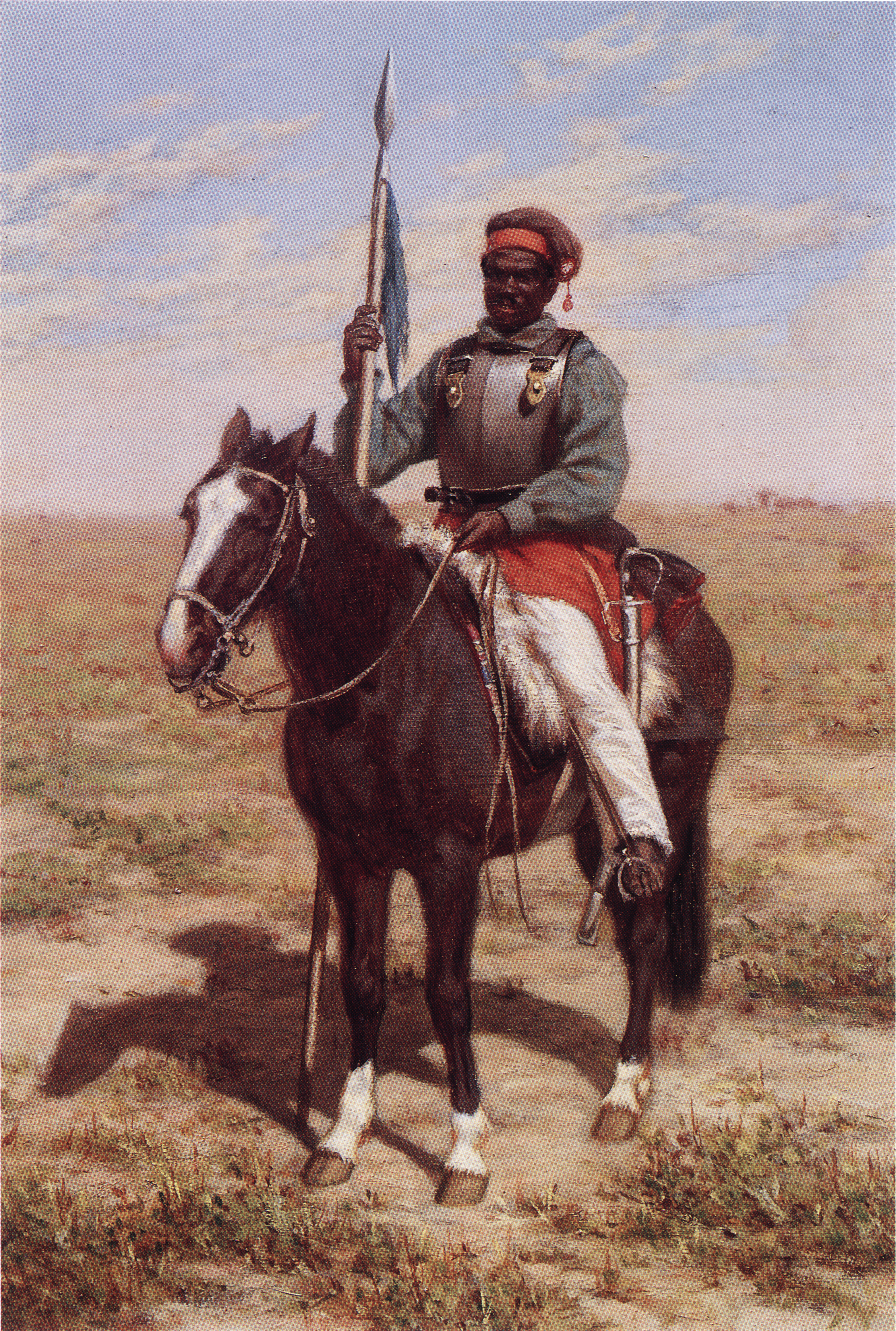 Lanceiro negro, nineteenth-century illustration